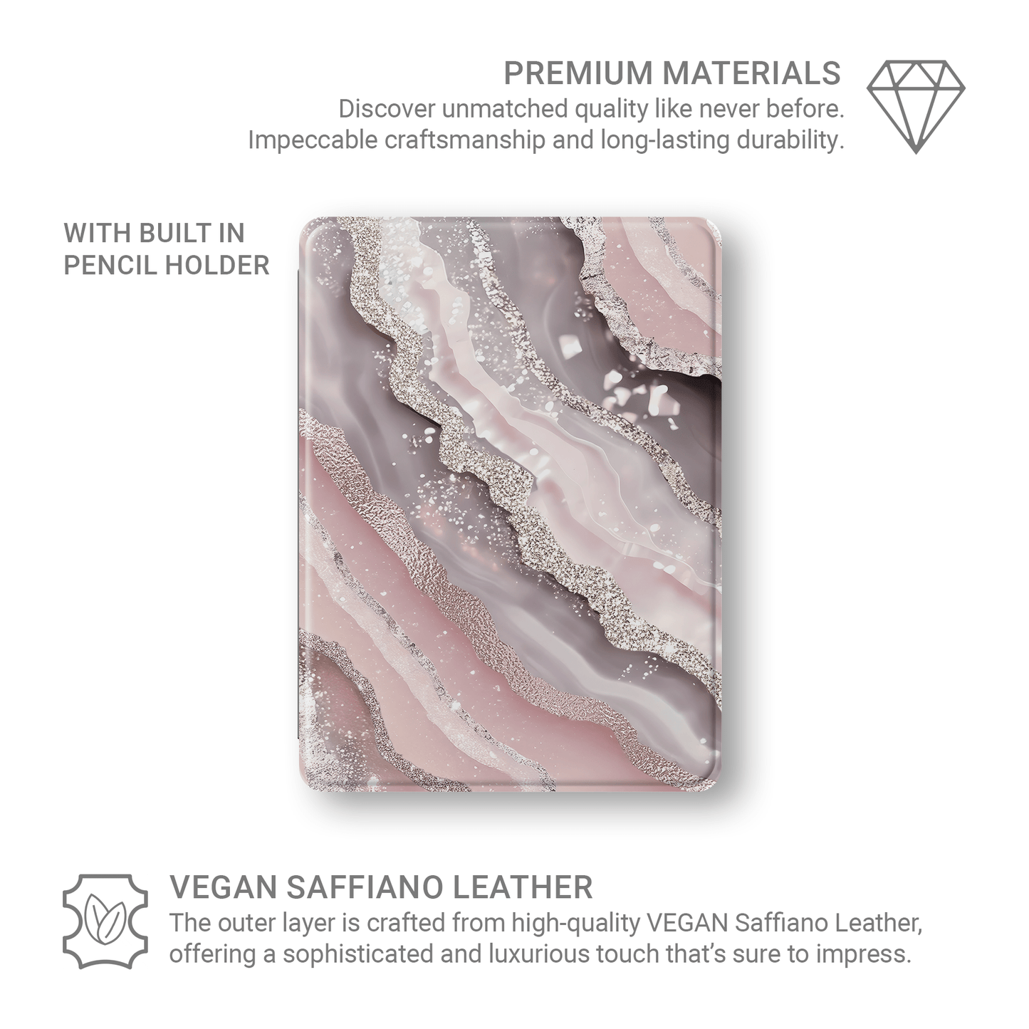 Glamour Strata | Apple iPad Case - Case & Charm