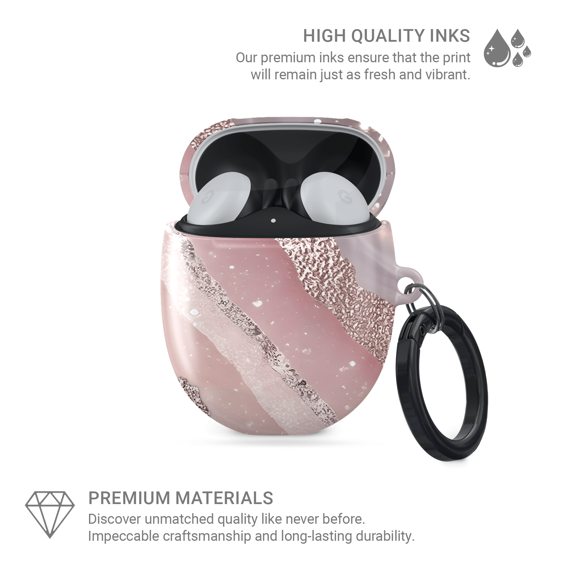 Glamour Strata | Google Pixel Buds Tough Case - Case & Charm