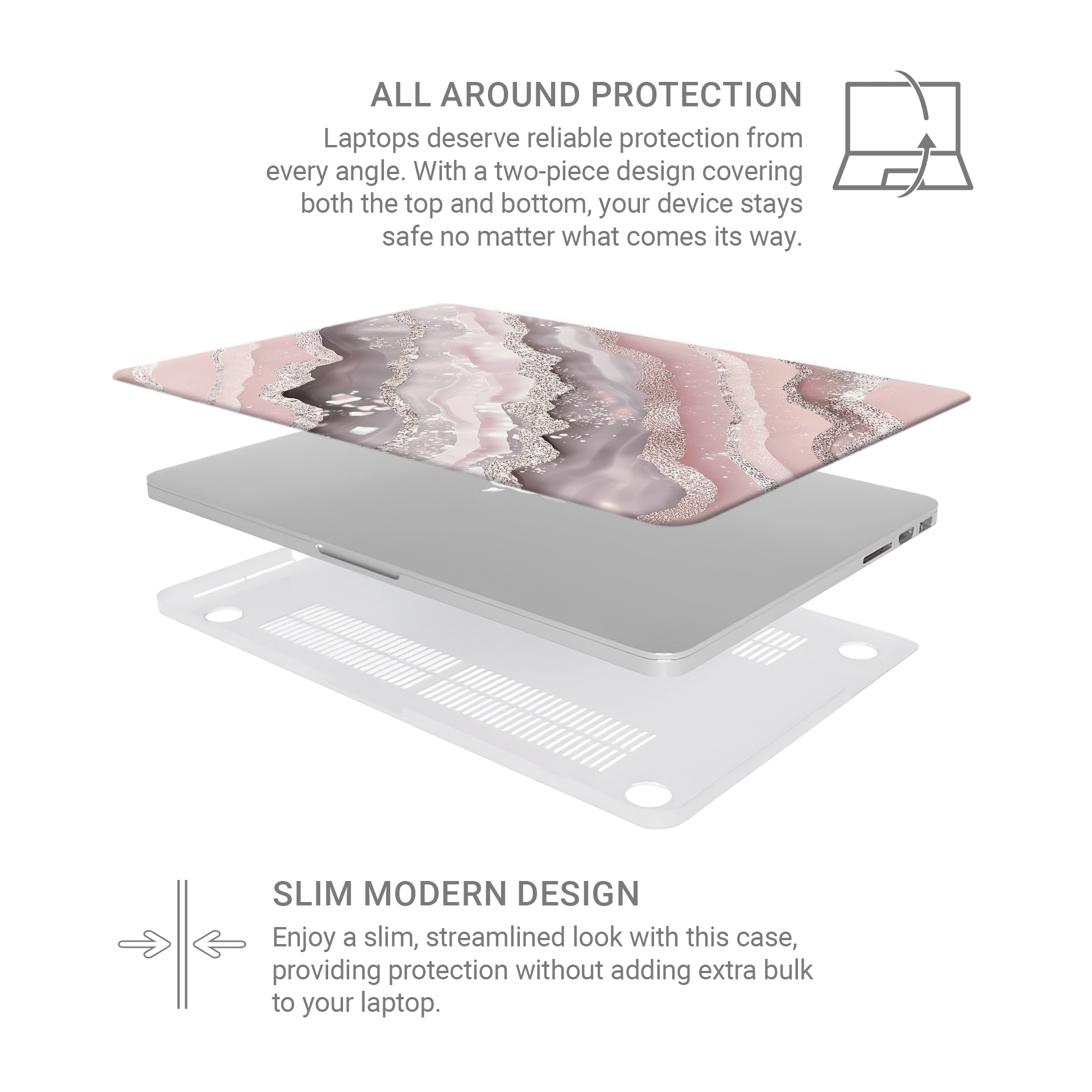 Glamour Strata | MacBook Case - Case & Charm