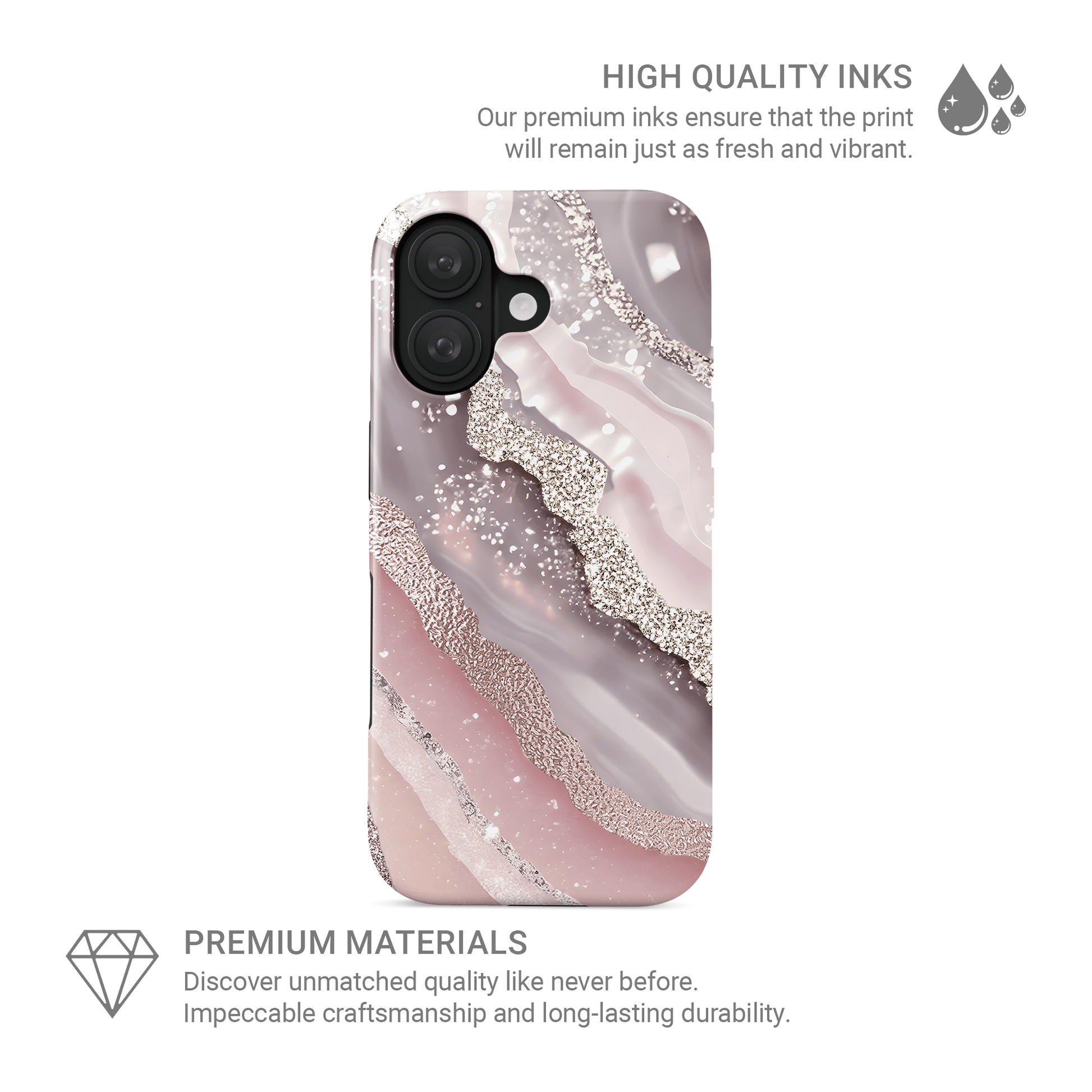 Glamour Strata | MagSafe Tough Phone Case - Case & Charm