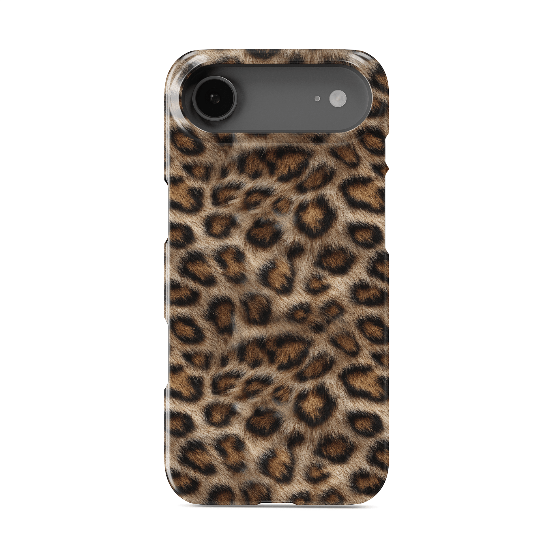 Slim and lightweight Golden Huntress leopard print phone case design