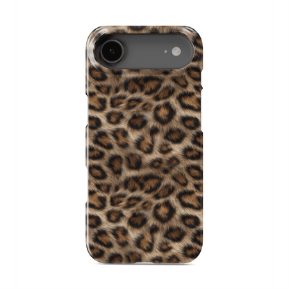 Slim and lightweight Golden Huntress leopard print phone case design