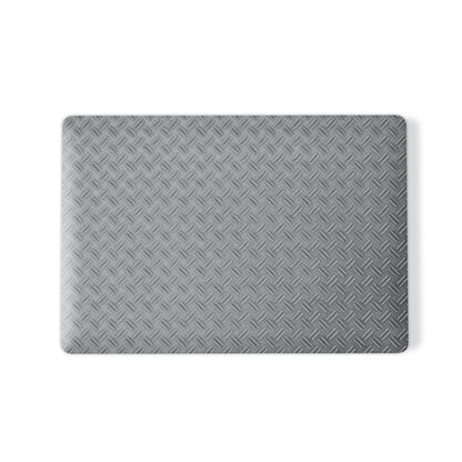 Titan Treadwork MacBook case with grey metal tread pattern and slim matte hard shell finish