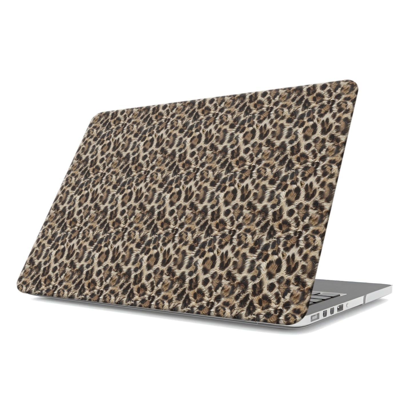 Honey Temptation MacBook Case with warm honey-gold abstract pattern, matte finish, snap-on shell and vented cooling base.
