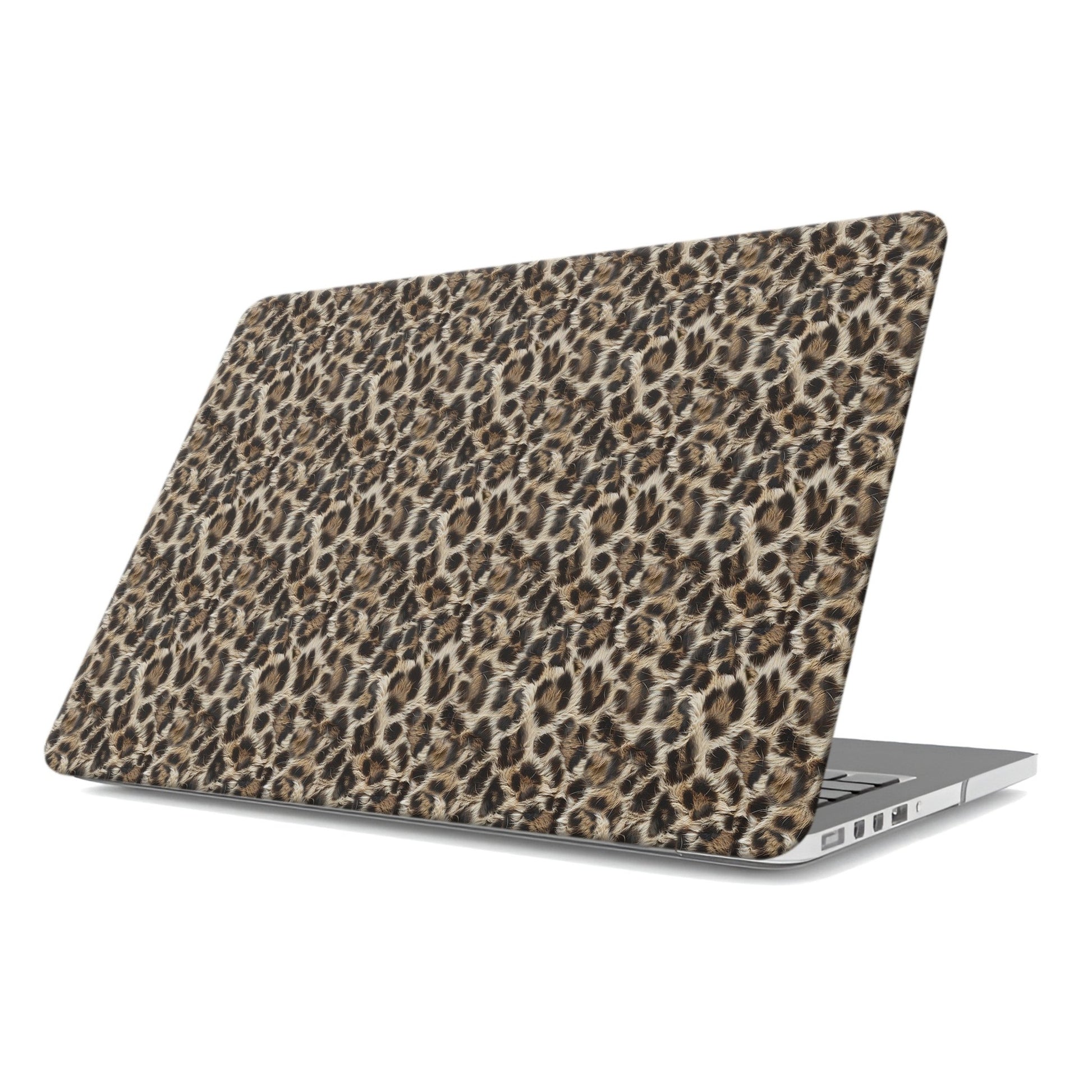 Honey Temptation MacBook Case with warm honey-gold abstract pattern, matte finish, snap-on shell and vented cooling base.