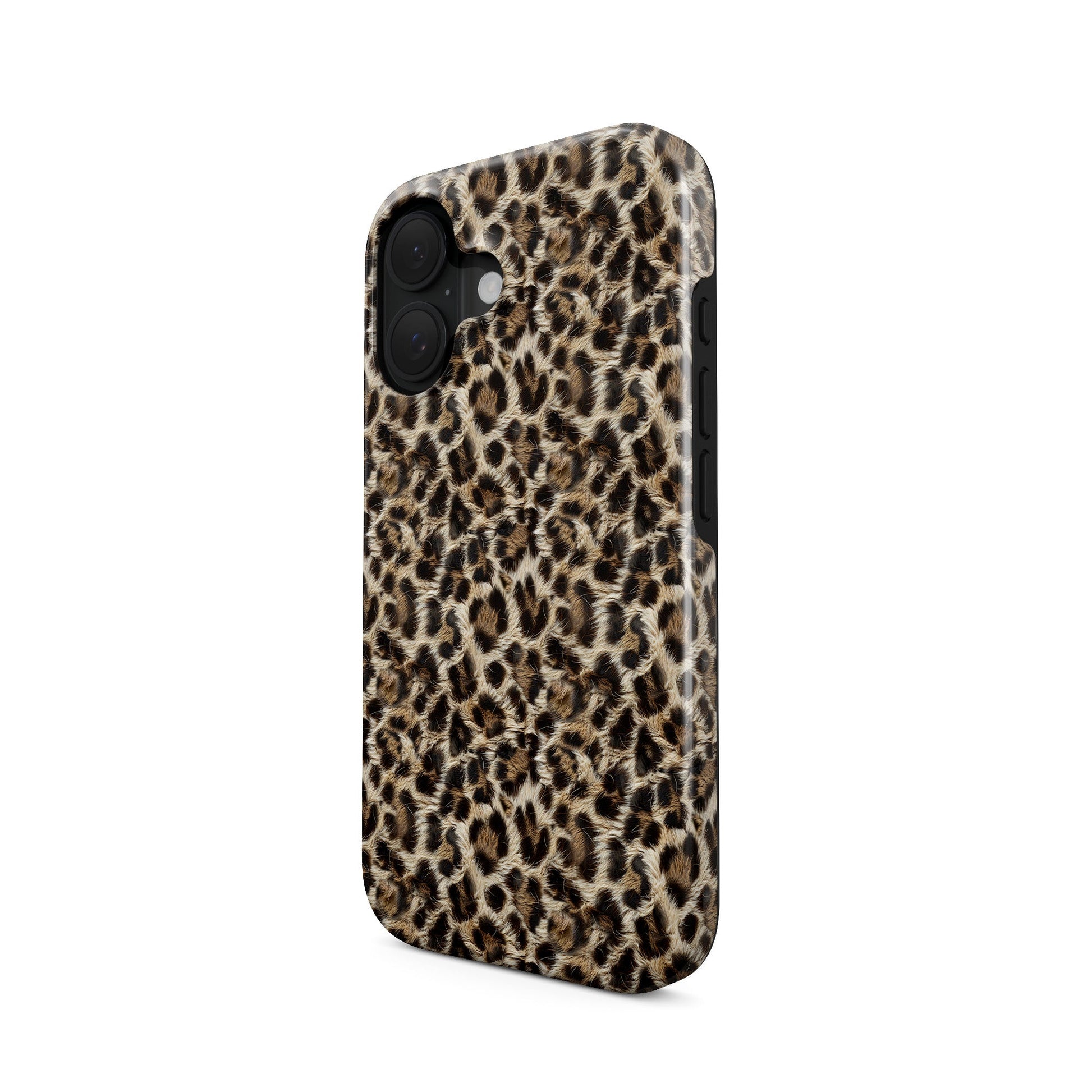 leopard print MagSafe Tough Phone Case with glossy finish