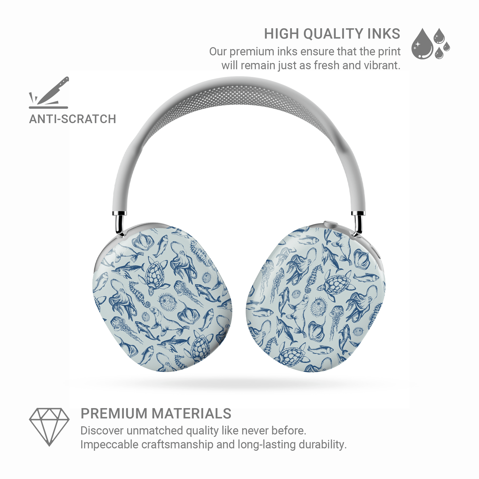 Ink Of The Ocean | Apple AirPods Max Tough Case - Case & Charm