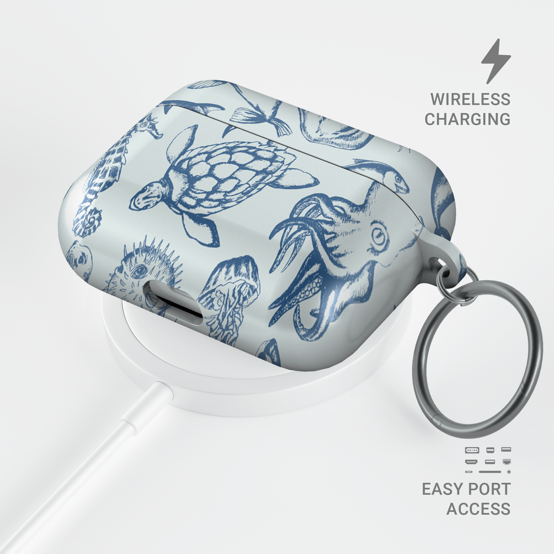 Ink Of The Ocean | Apple AirPods Tough Case - Case & Charm