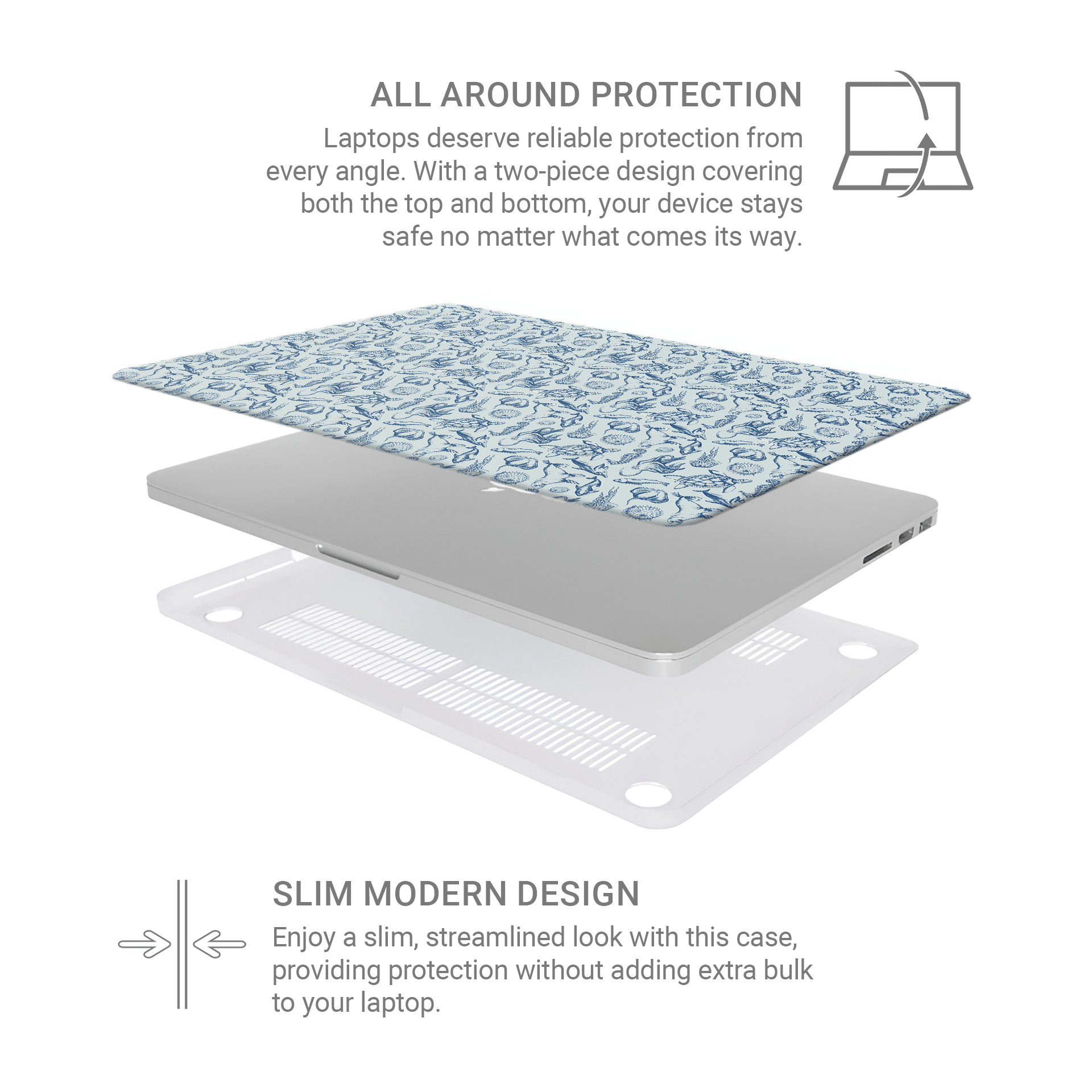 Ink Of The Ocean | MacBook Case - Case & Charm
