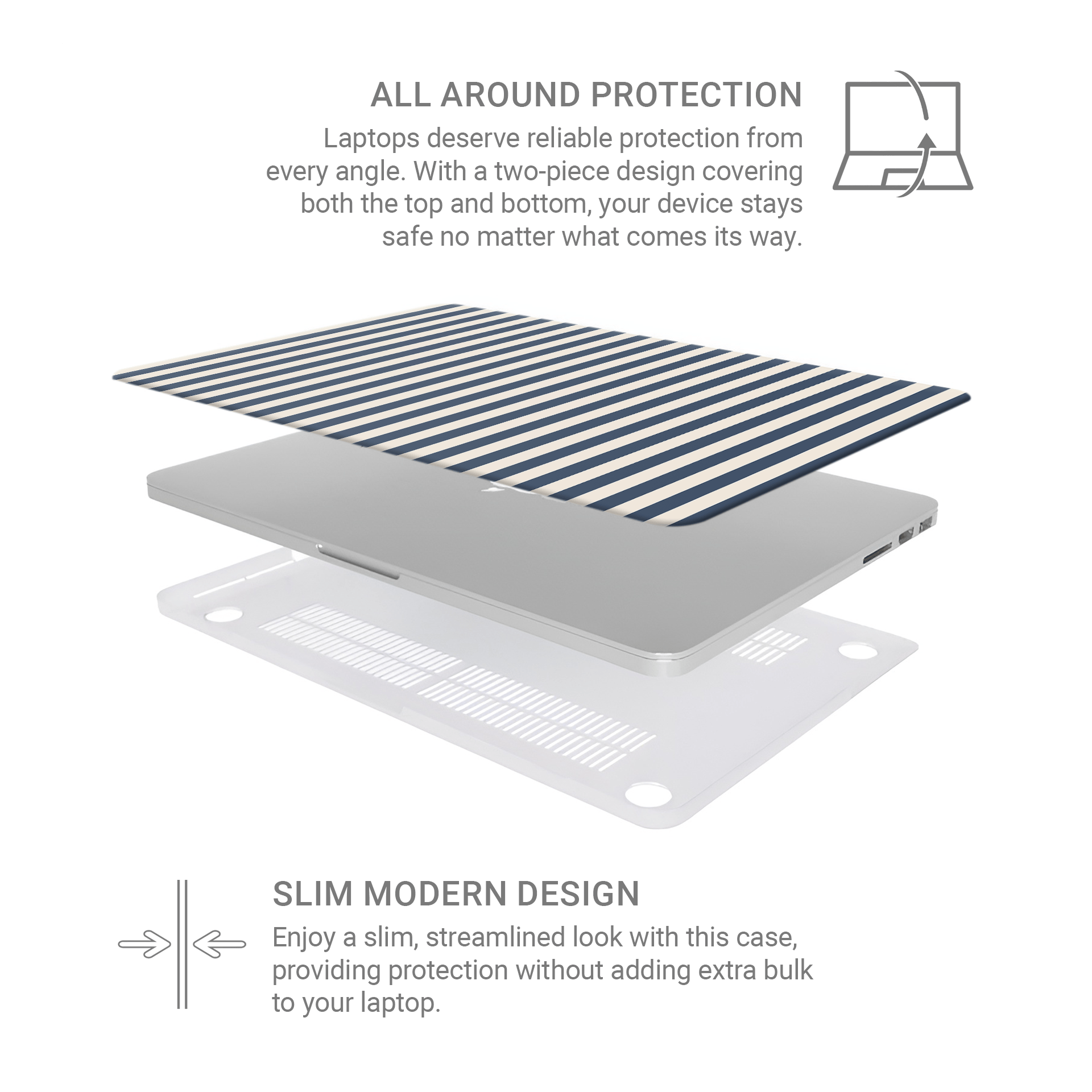 Jack‑Tar Broadstripe | MacBook Case - Case & Charm