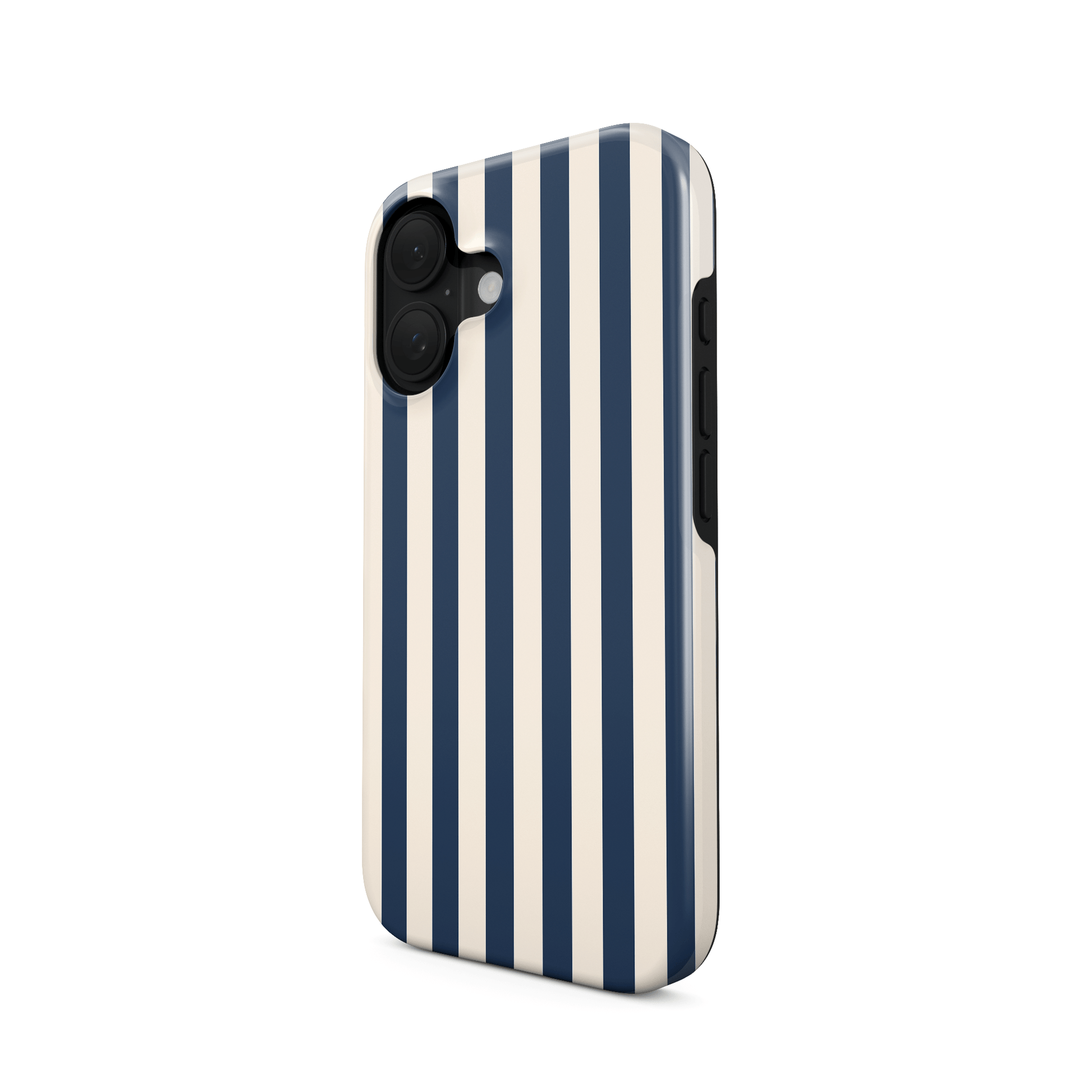 Blue stripe tough protective phone case for iPhone, Samsung and Pixel
