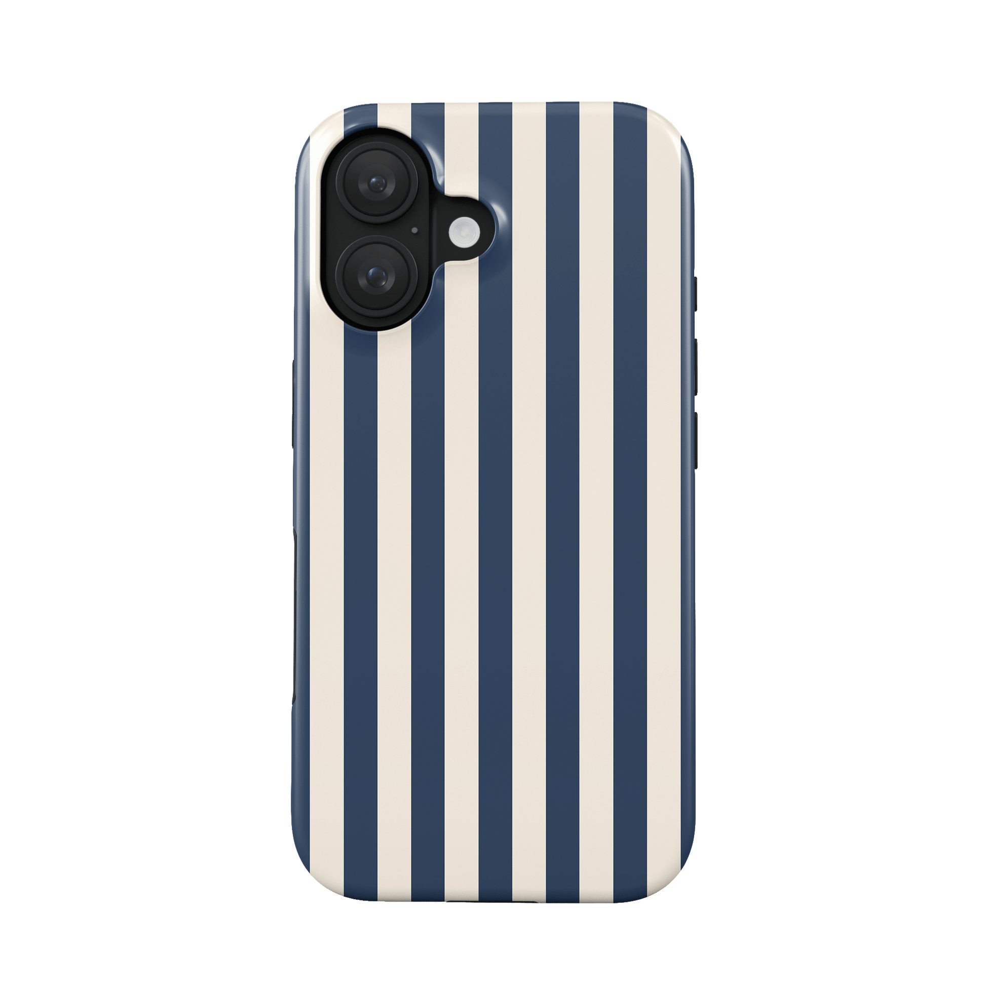Blue stripe tough protective phone case for iPhone, Samsung and Pixel