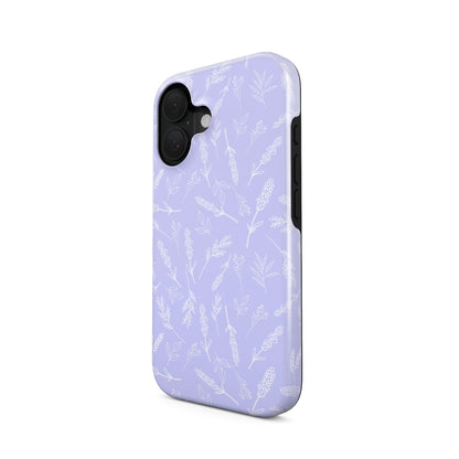 Lavender lilac tough protective phone case for iPhone, Samsung and Pixel