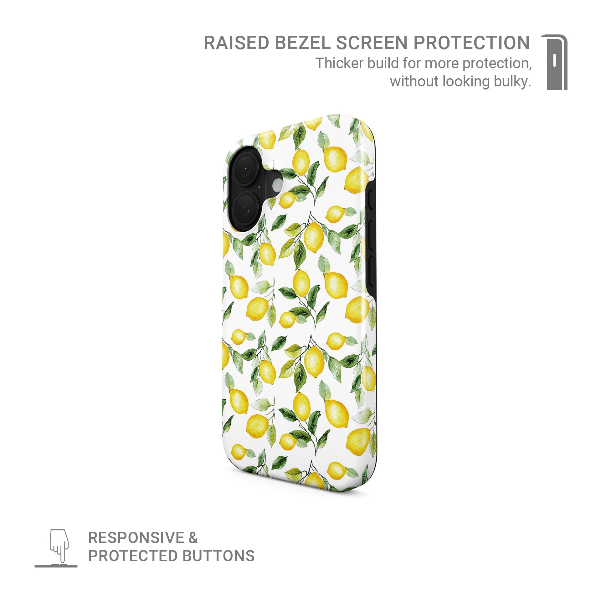 Lemon MagSafe tough protective phone case