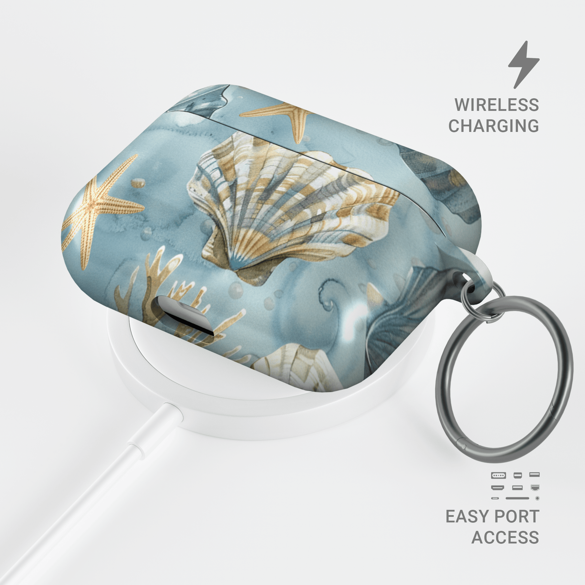 Mermaid’s Keepsake | Apple AirPods Tough Case - Case & Charm