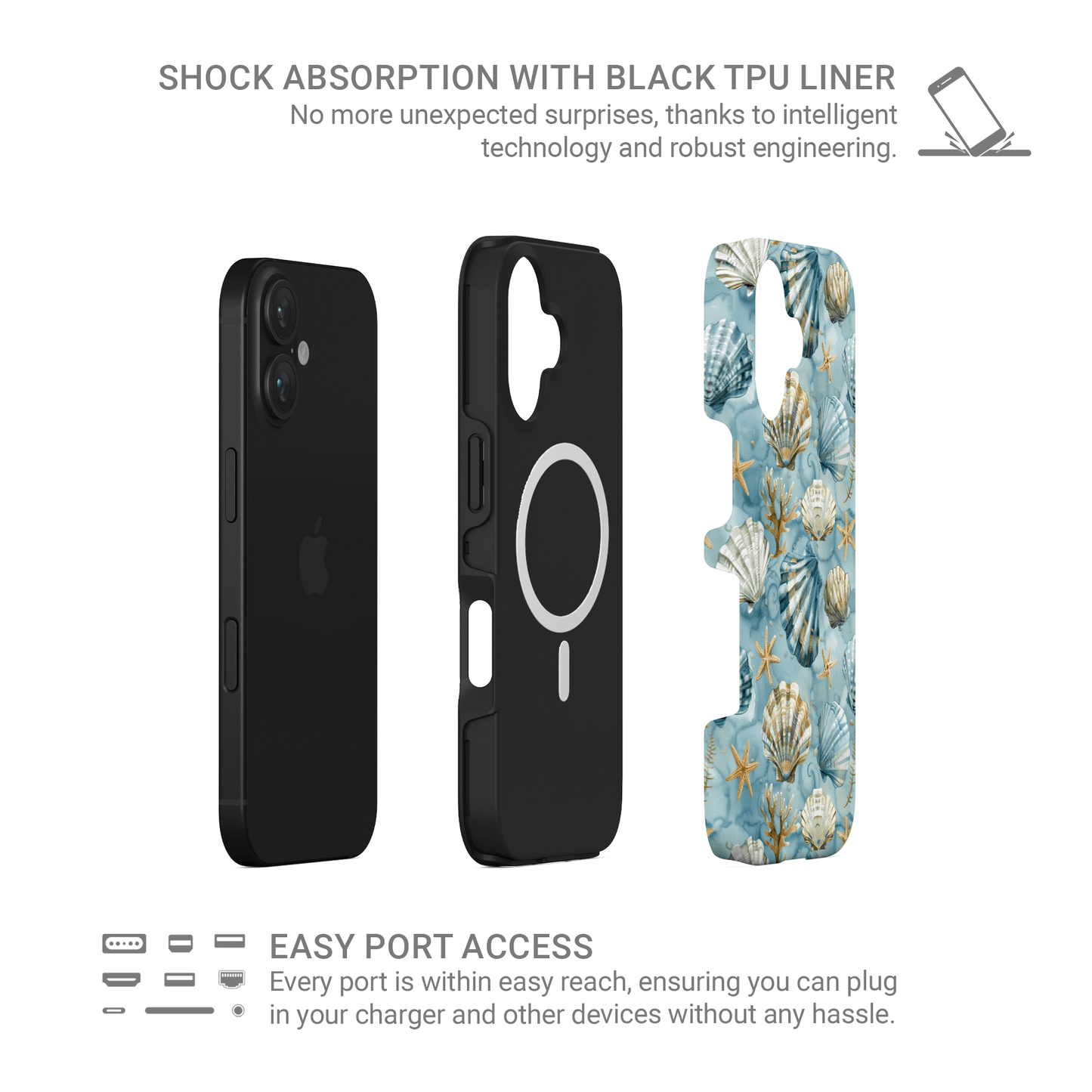 Mermaid’s Keepsake | MagSafe Tough Phone Case - Case & Charm