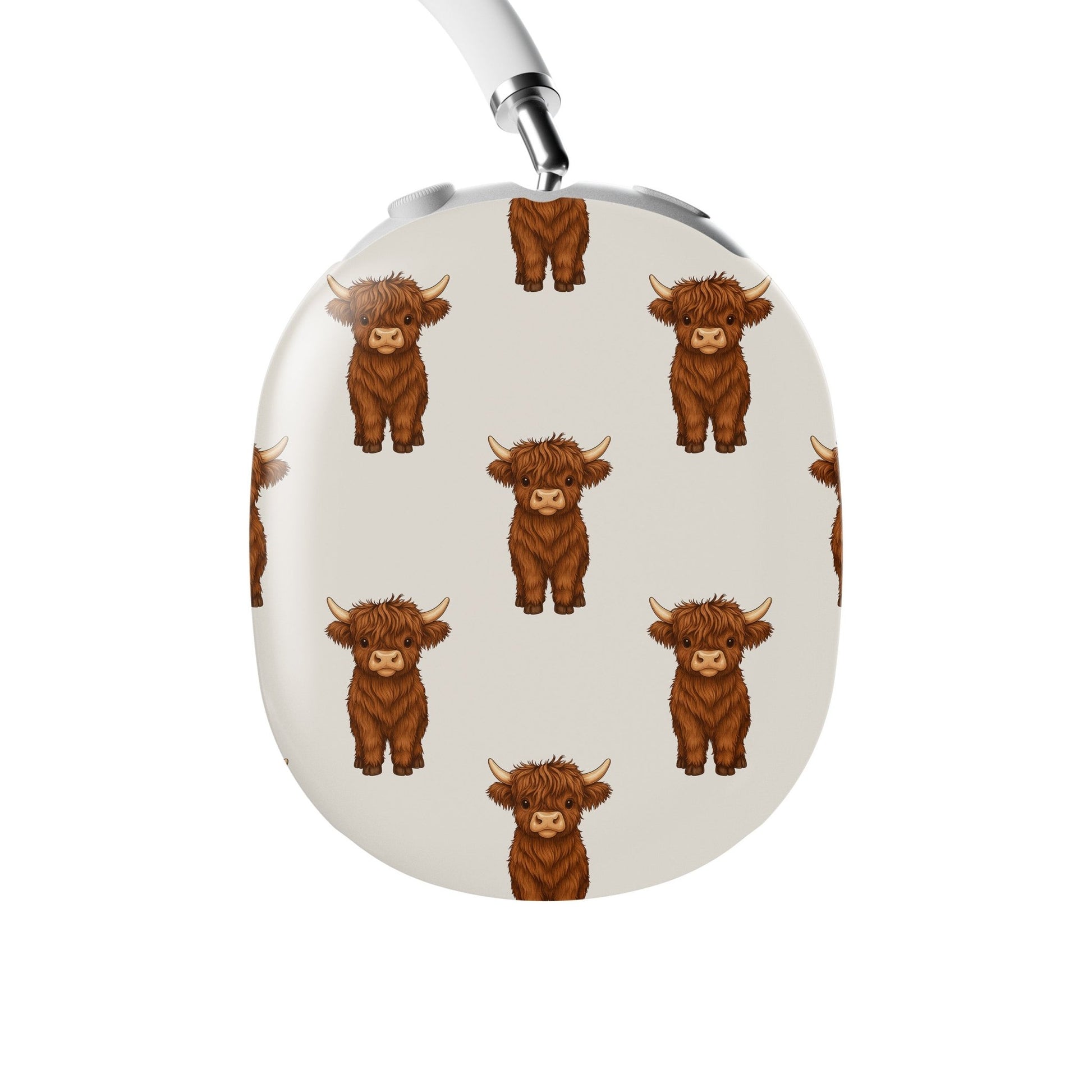 Cute AirPods Max cover with Highland cow print