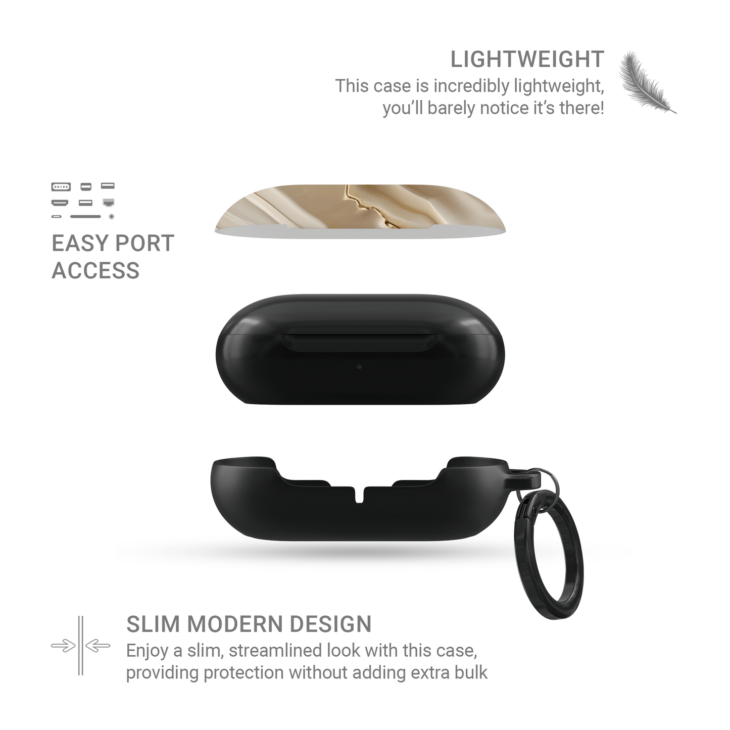 Moonlit Sandstone | Samsung Buds Tough Case - Case & Charm