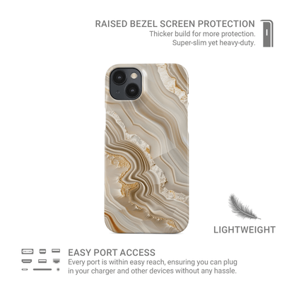 Marble protective phone case
