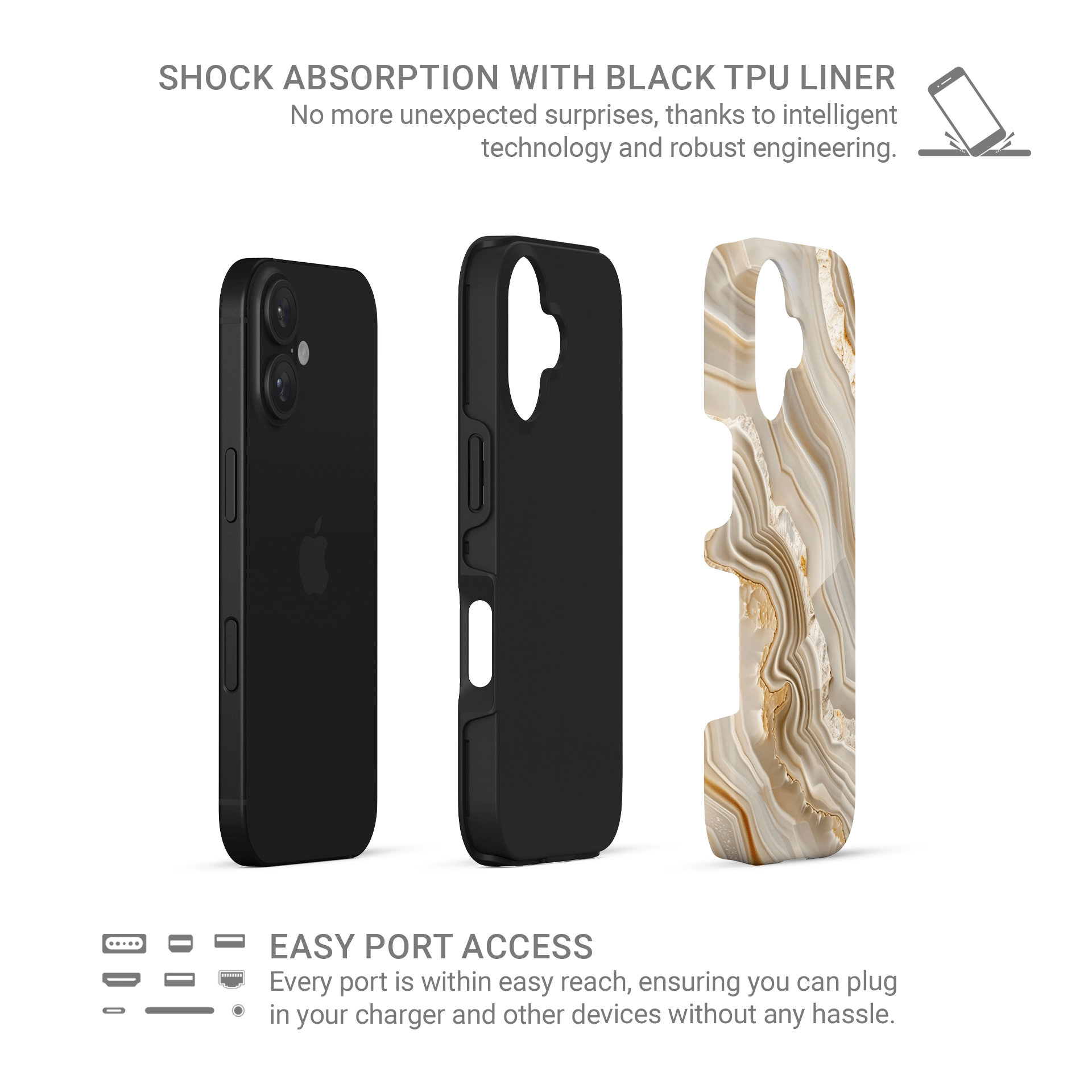 Moonlit Sandstone | Tough Phone Case - Case & Charm