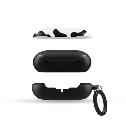 Durable Samsung Galaxy Buds case in chic cow print