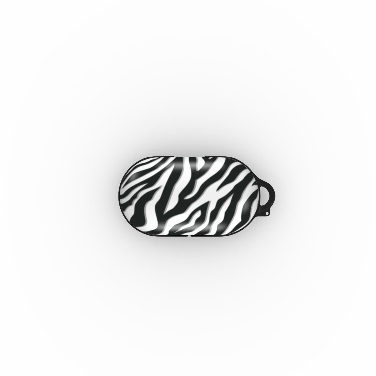 Case and Charm | Zebra Print Nocturnal Stride Protective Samsung Buds Tough Case - Tech Accessories