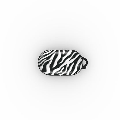 Case and Charm | Zebra Print Nocturnal Stride Protective Samsung Buds Tough Case - Tech Accessories