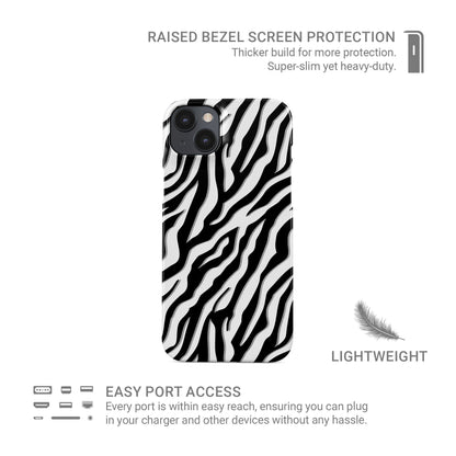 Zebra print protective phone case
