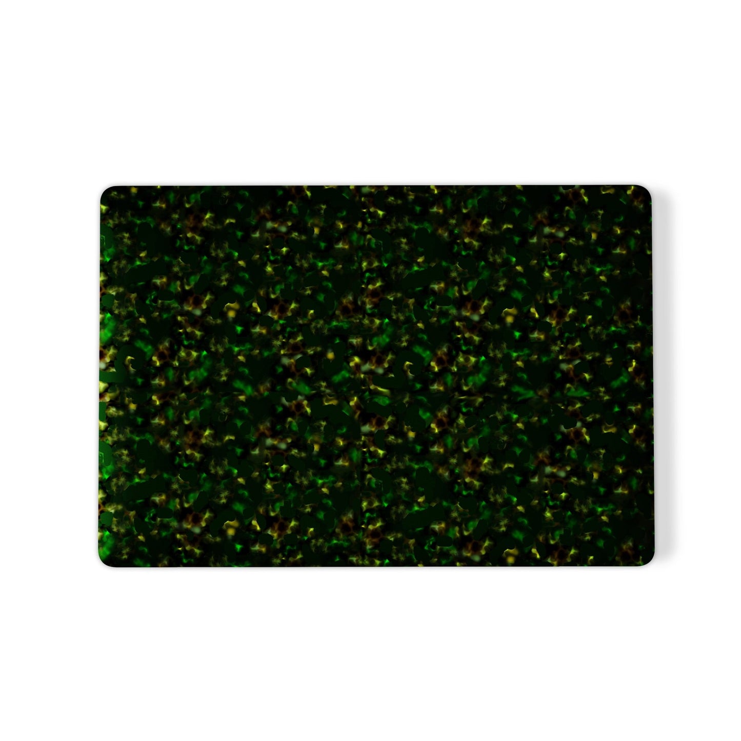 Obsidian Moss MacBook Case in matte green and gold marble design – slim protective laptop cover from Case & Charm.