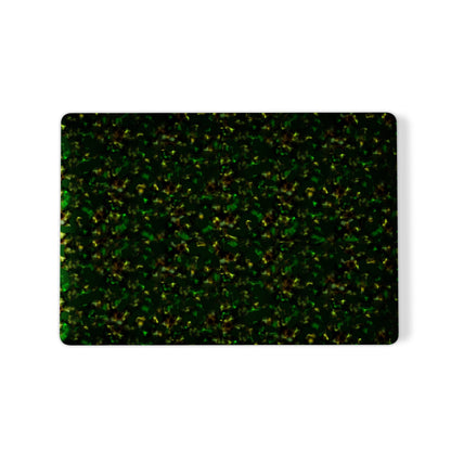 Obsidian Moss MacBook Case in matte green and gold marble design – slim protective laptop cover from Case & Charm.