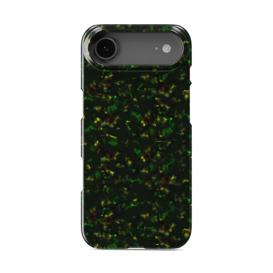 Obsidian Moss Snap Phone Case in glossy green and gold marbled design – Ink and Ember Collection by Case & Charm