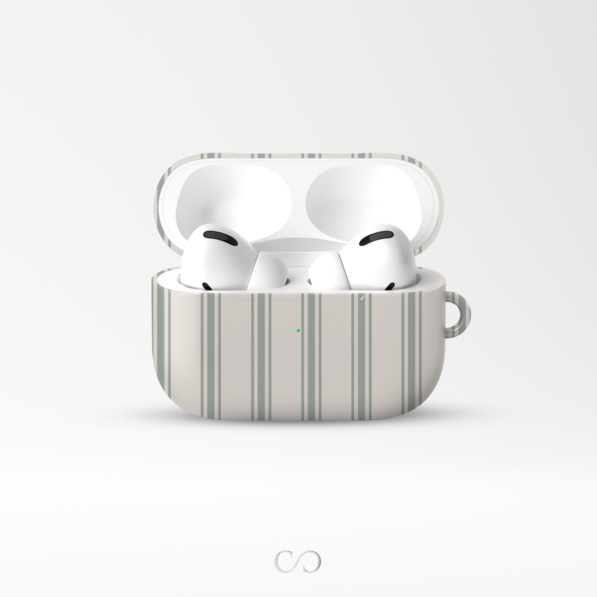 ooh la la airpods case striped neutral airpods cover french quote airpods case aesthetic glossy airpods case slim protective case