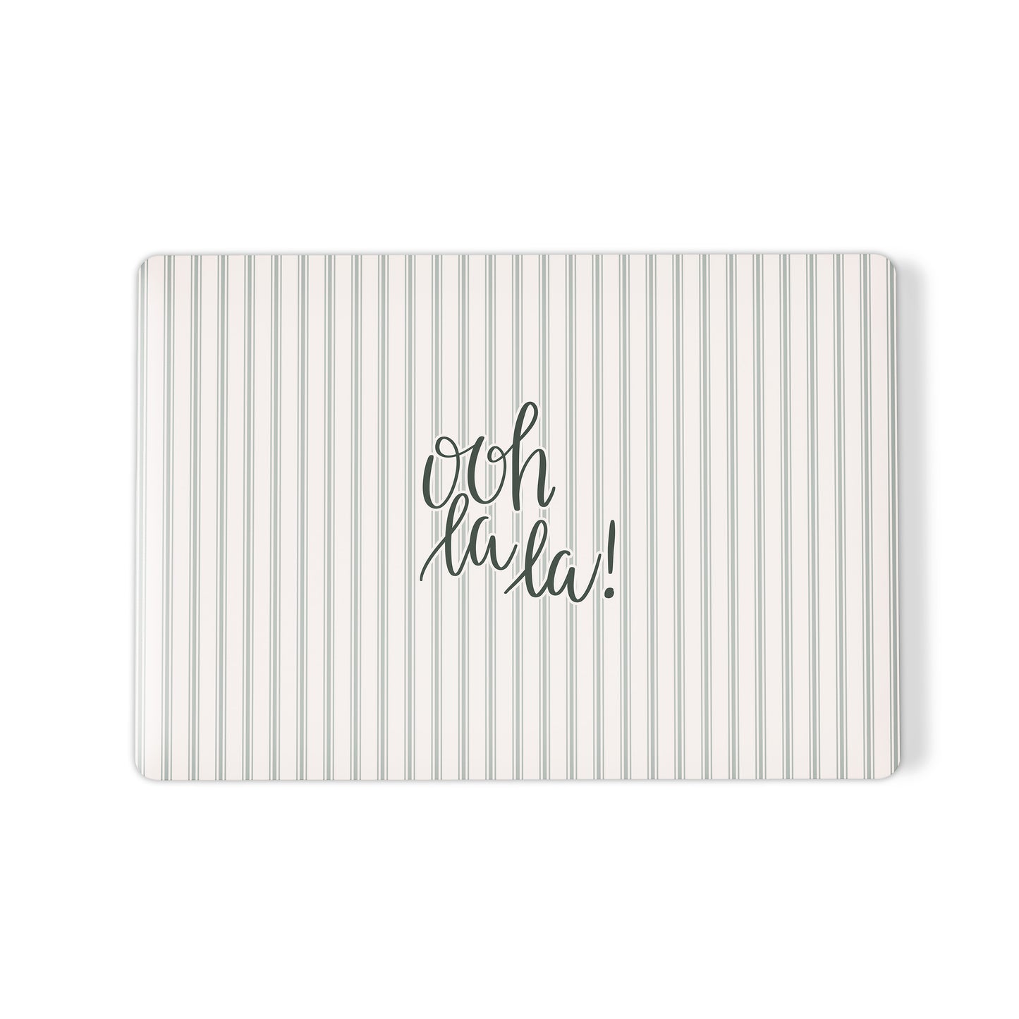 ooh la la macbook case skin neutral striped laptop cover paris aesthetic macbook skin cute minimalist laptop case