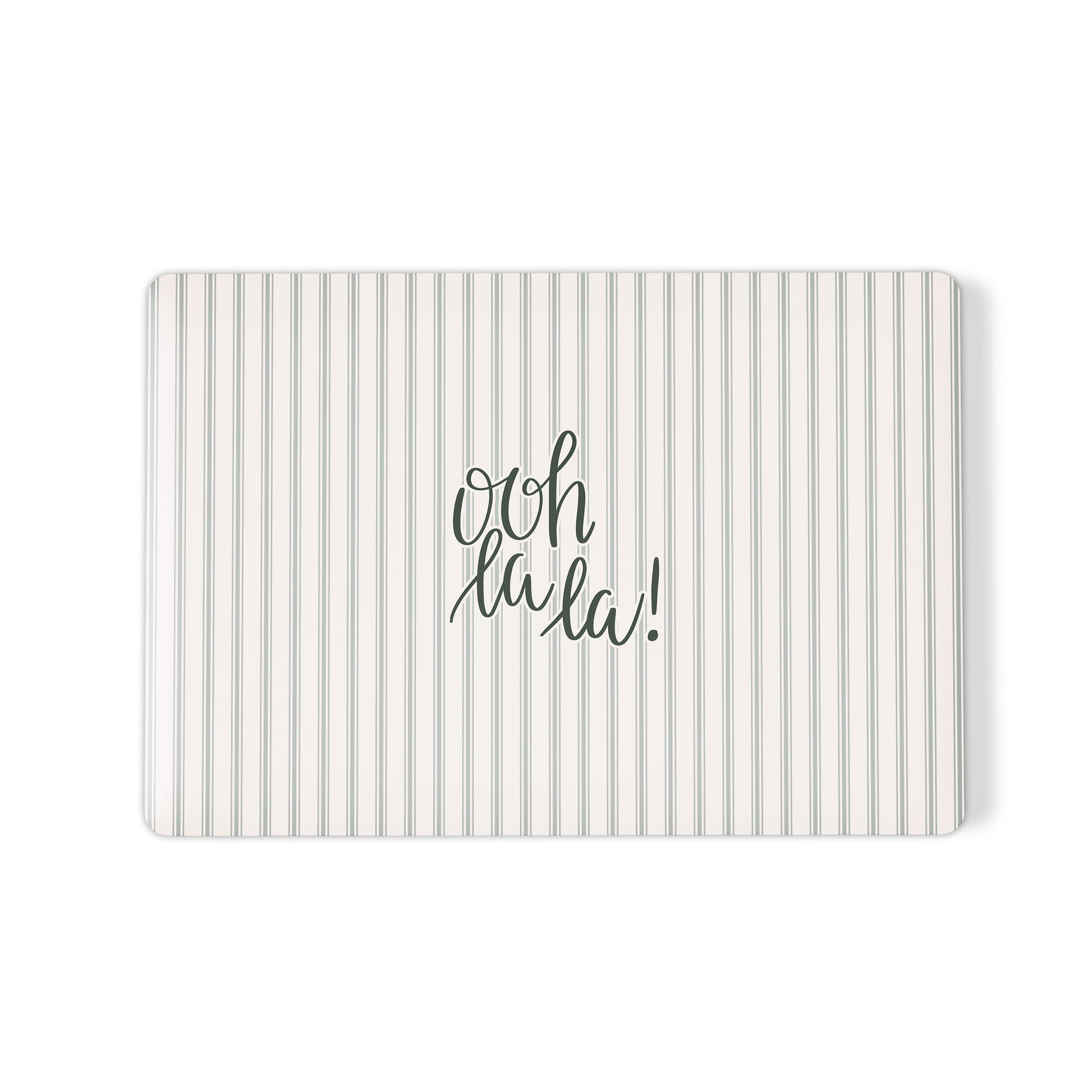 ooh la la macbook case skin neutral striped laptop cover paris aesthetic macbook skin cute minimalist laptop case