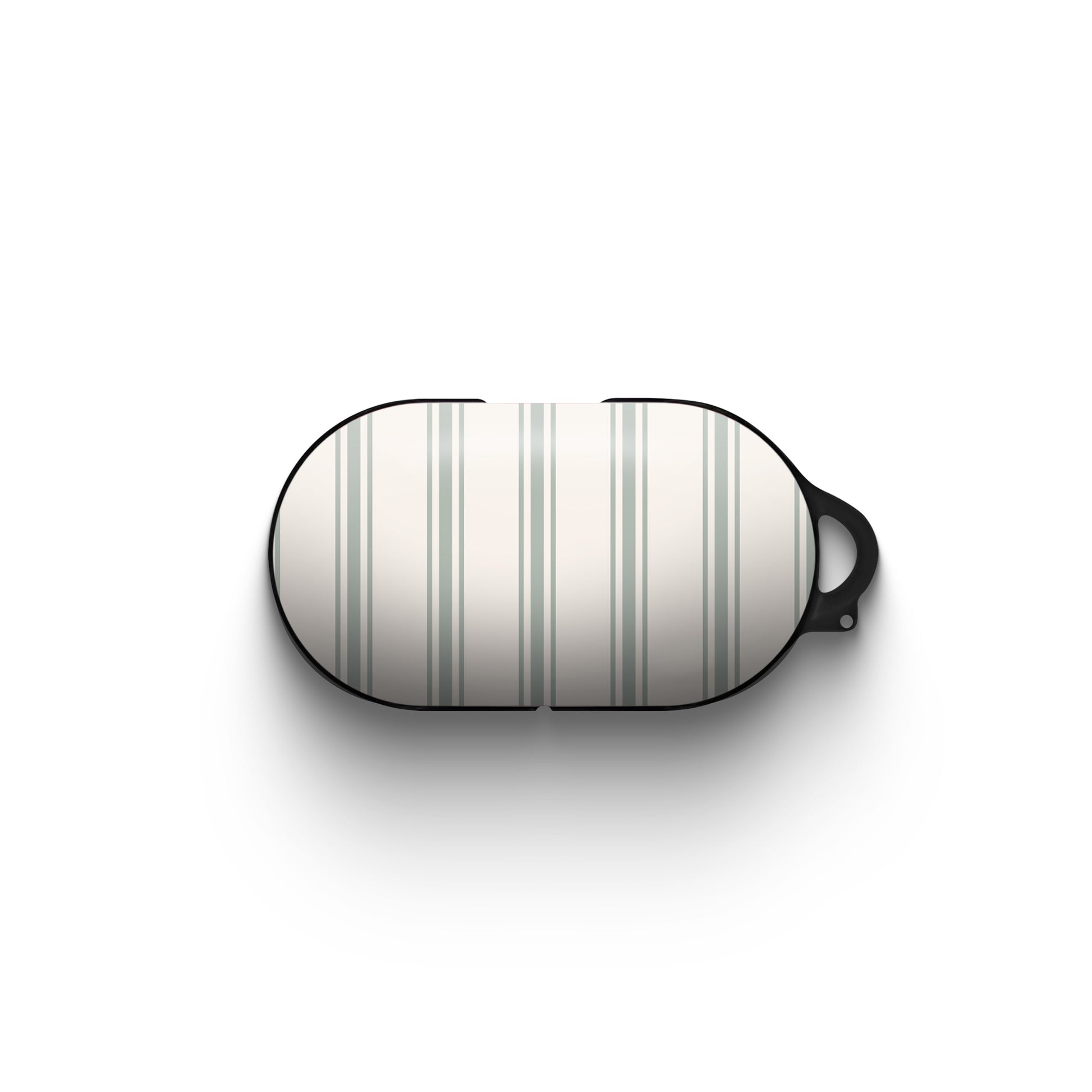 sage striped samsung buds case minimalist earbuds case neutral stripe buds cover glossy slim protective case aesthetic tech accessory