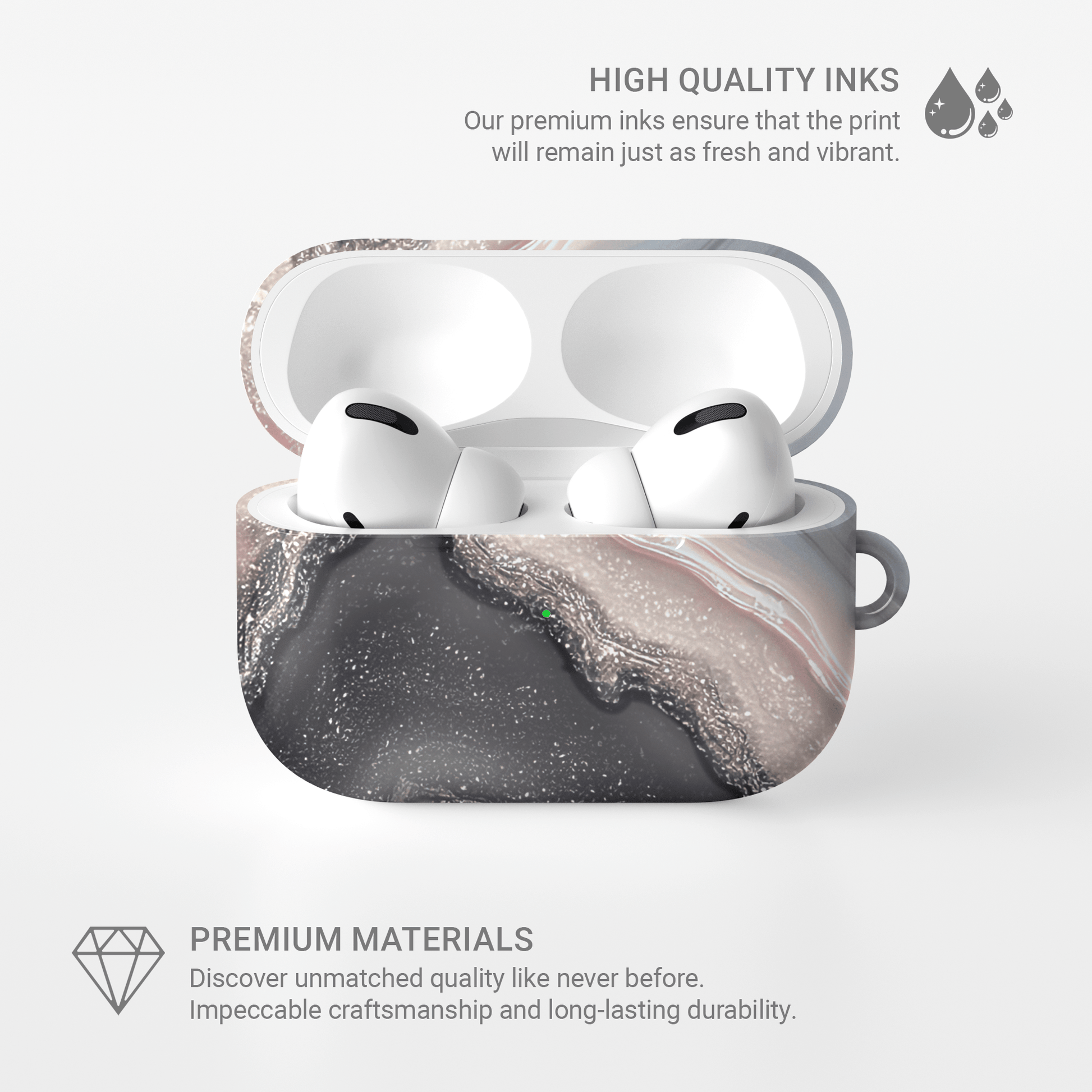 Opaline Fog | Apple AirPods Tough Case - Case & Charm