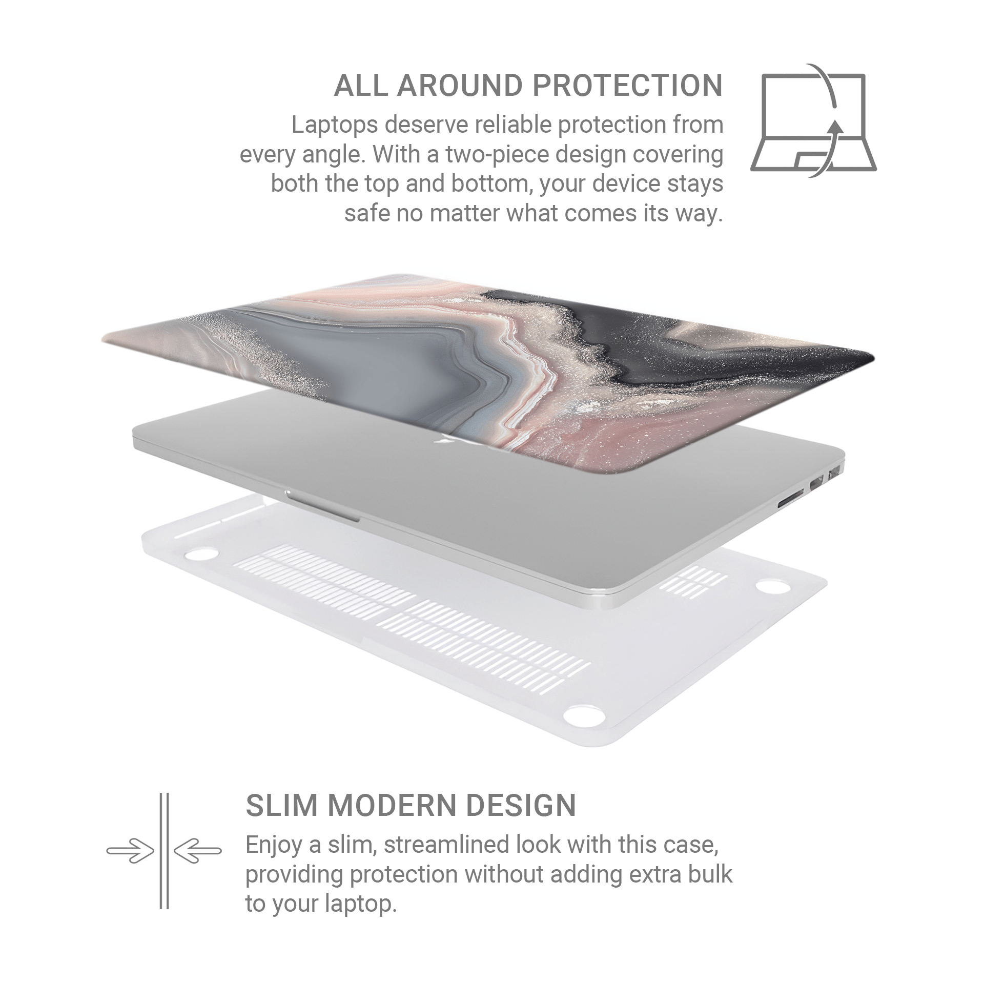 Opaline Fog | MacBook Case - Case & Charm