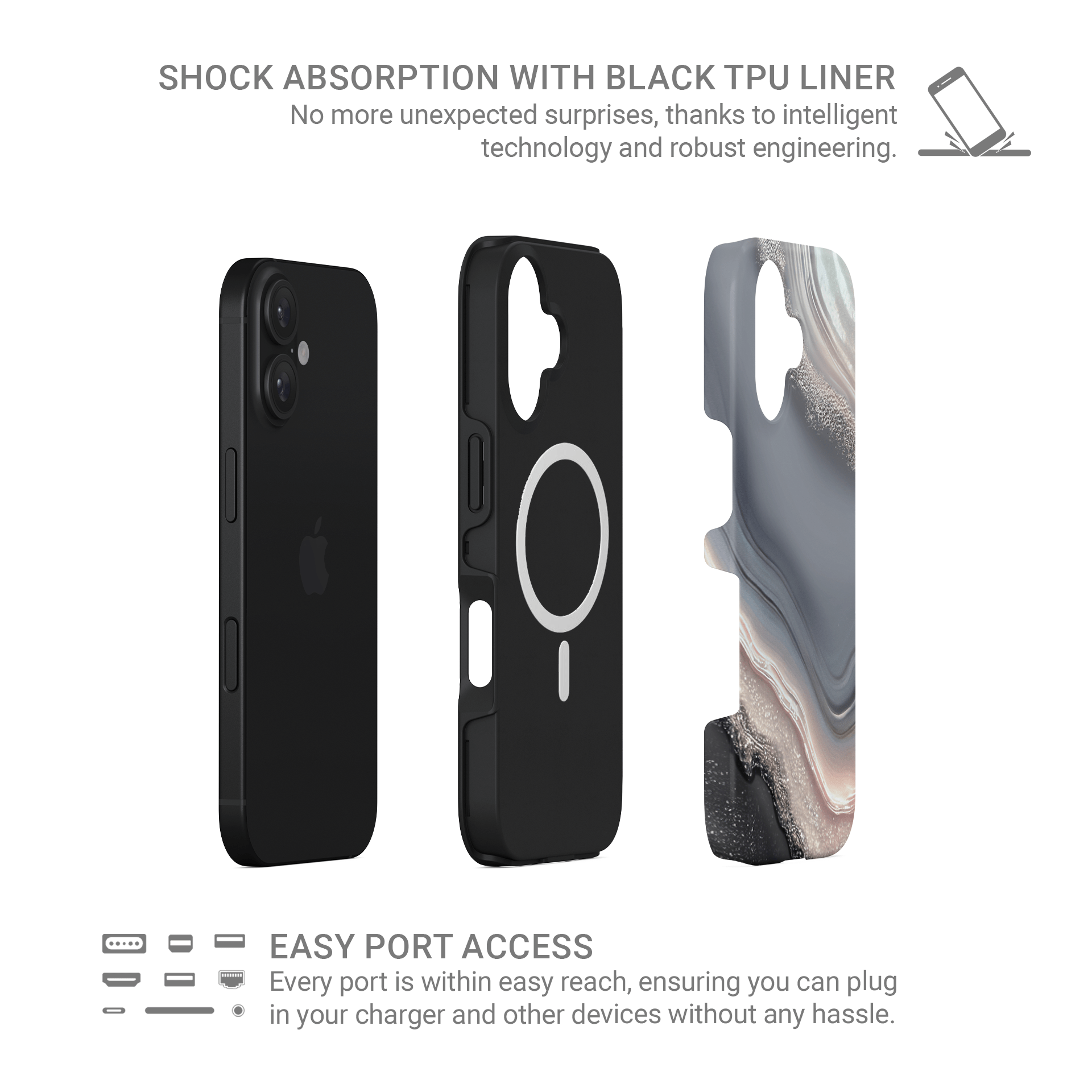 Opaline Fog | MagSafe Tough Phone Case - Case & Charm