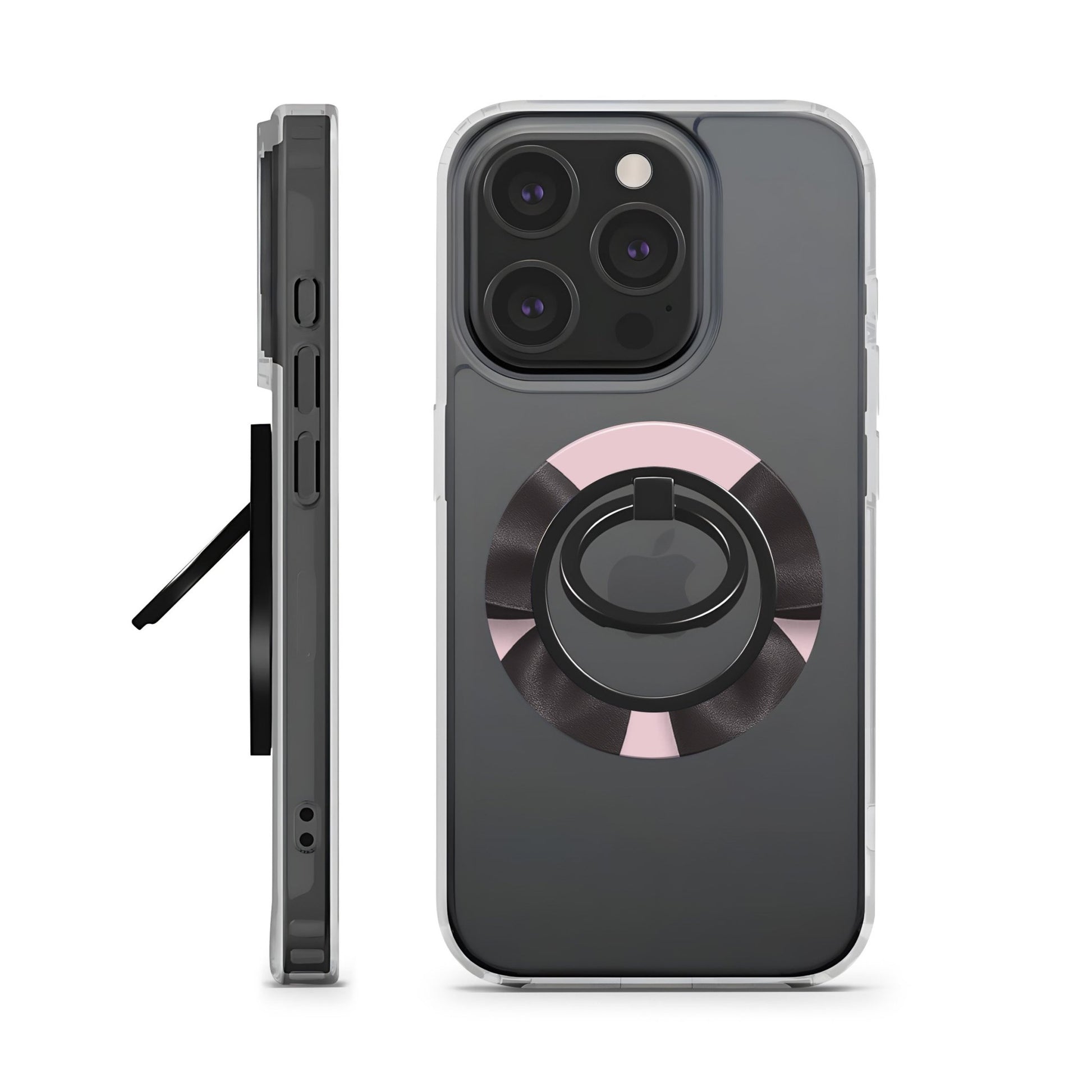 Stylish MagSafe magnetic phone ring grip with 360° rotation – Parisian Satin