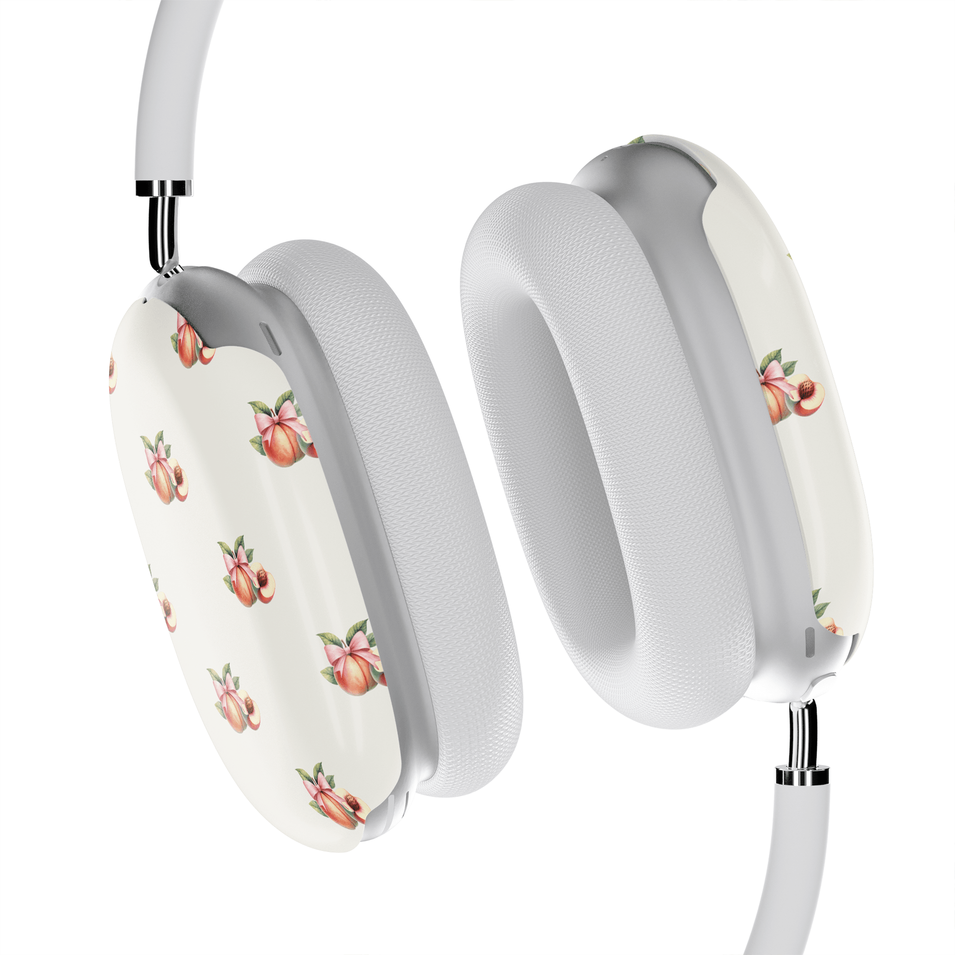 Peachy Charm | Protective Apple AirPods Max Tough Case - Case & Charm