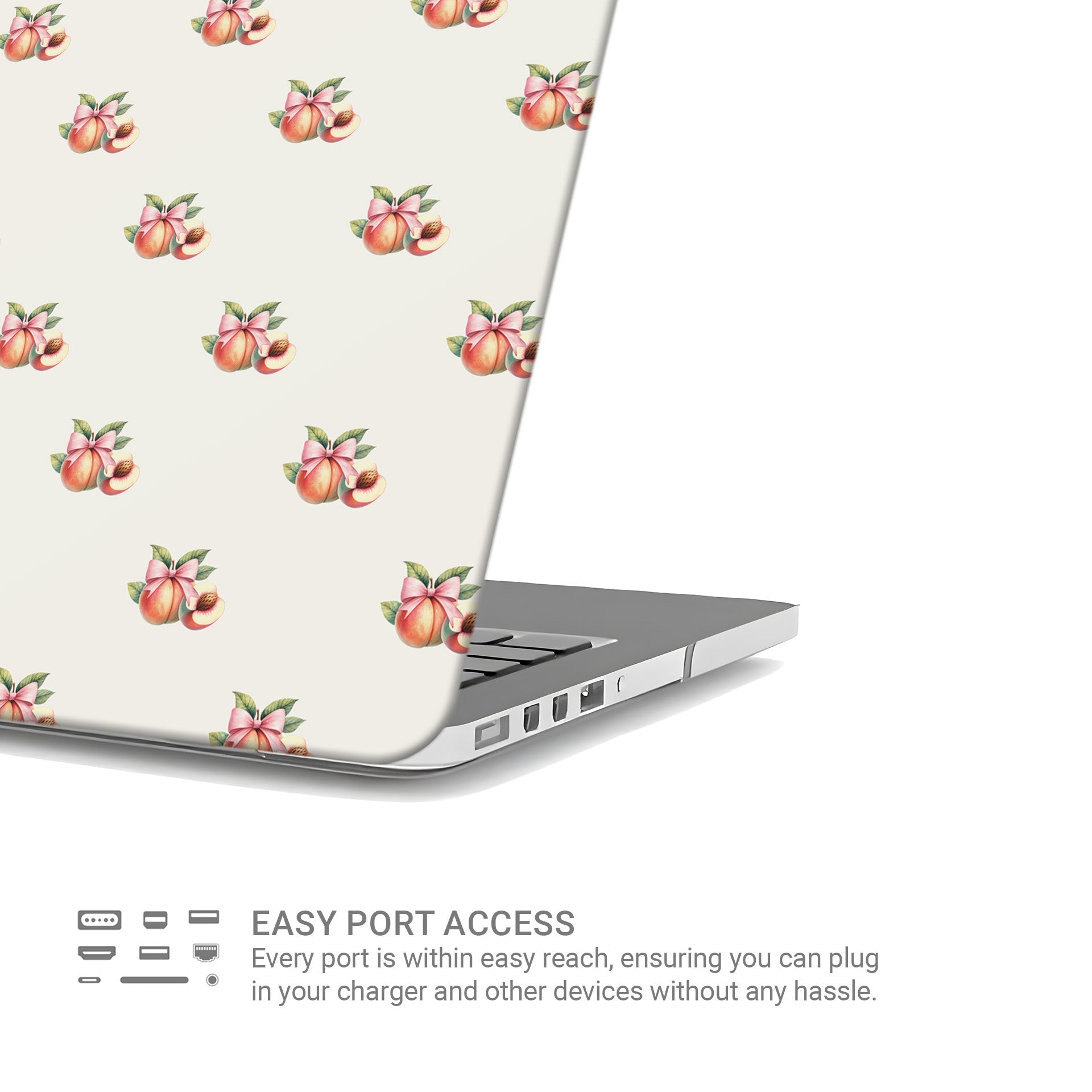 Peachy Charm | MacBook Case - Tech Accessories