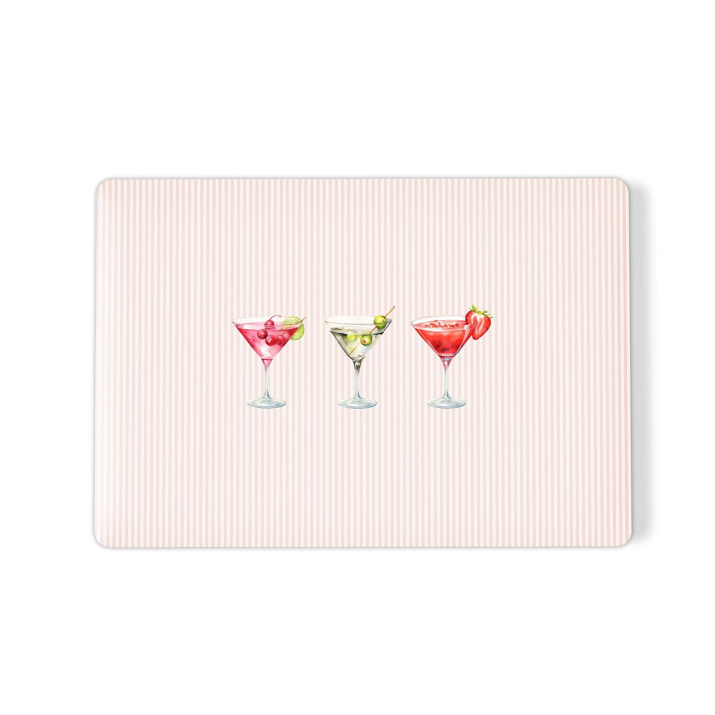 cocktail macbook case skin pink striped laptop cover martini laptop skin cute aesthetic macbook cover blush laptop skin drink design