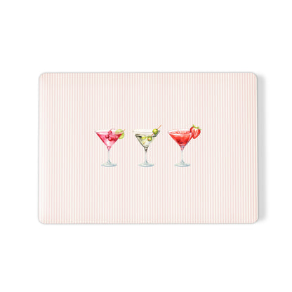 cocktail macbook case skin pink striped laptop cover martini laptop skin cute aesthetic macbook cover blush laptop skin drink design