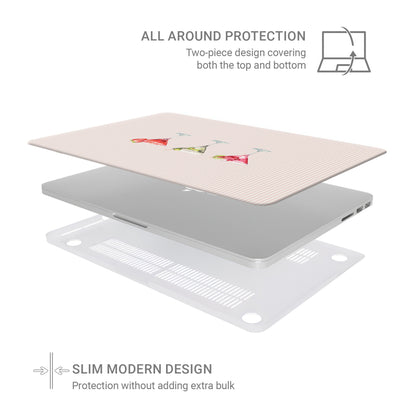 cocktail macbook case skin pink striped laptop cover martini laptop skin cute aesthetic macbook cover blush laptop skin drink design