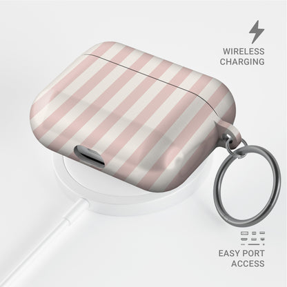 croissant airpods case pink bow airpods cover cute bakery airpods case striped aesthetic airpods case glossy slim protective case