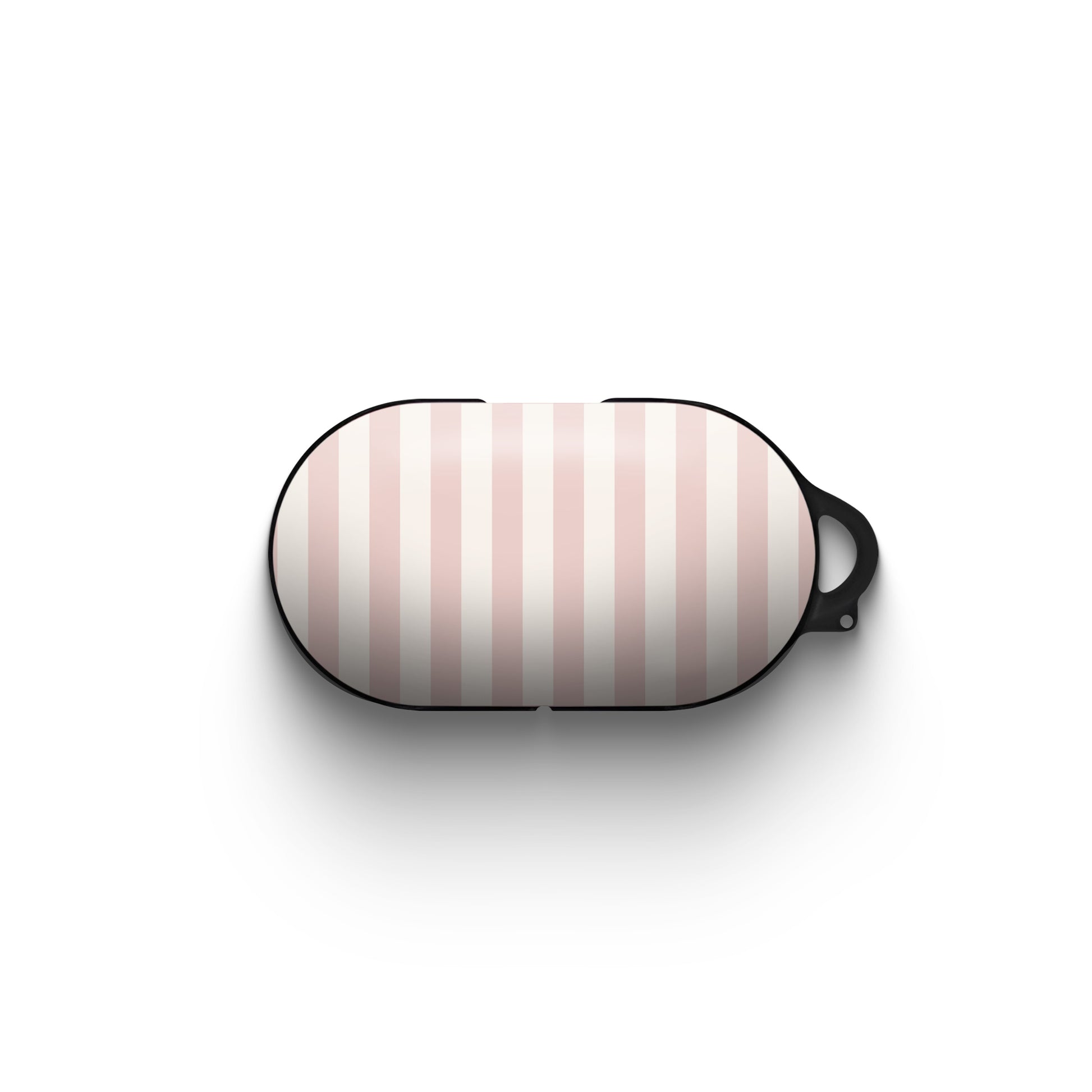 pink striped samsung buds case croissant pattern earbuds case cute aesthetic buds cover glossy slim protective case parisian style tech accessory