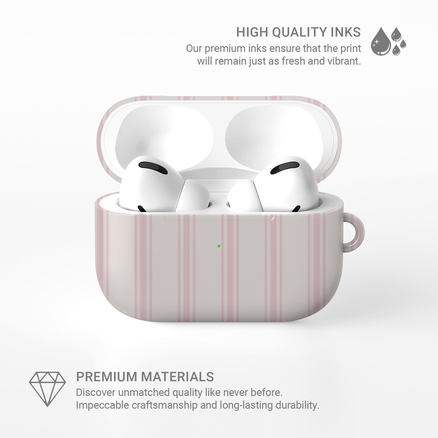 macaron airpods case pink dessert airpods cover cute pancake airpods case aesthetic striped airpods case glossy airpods case