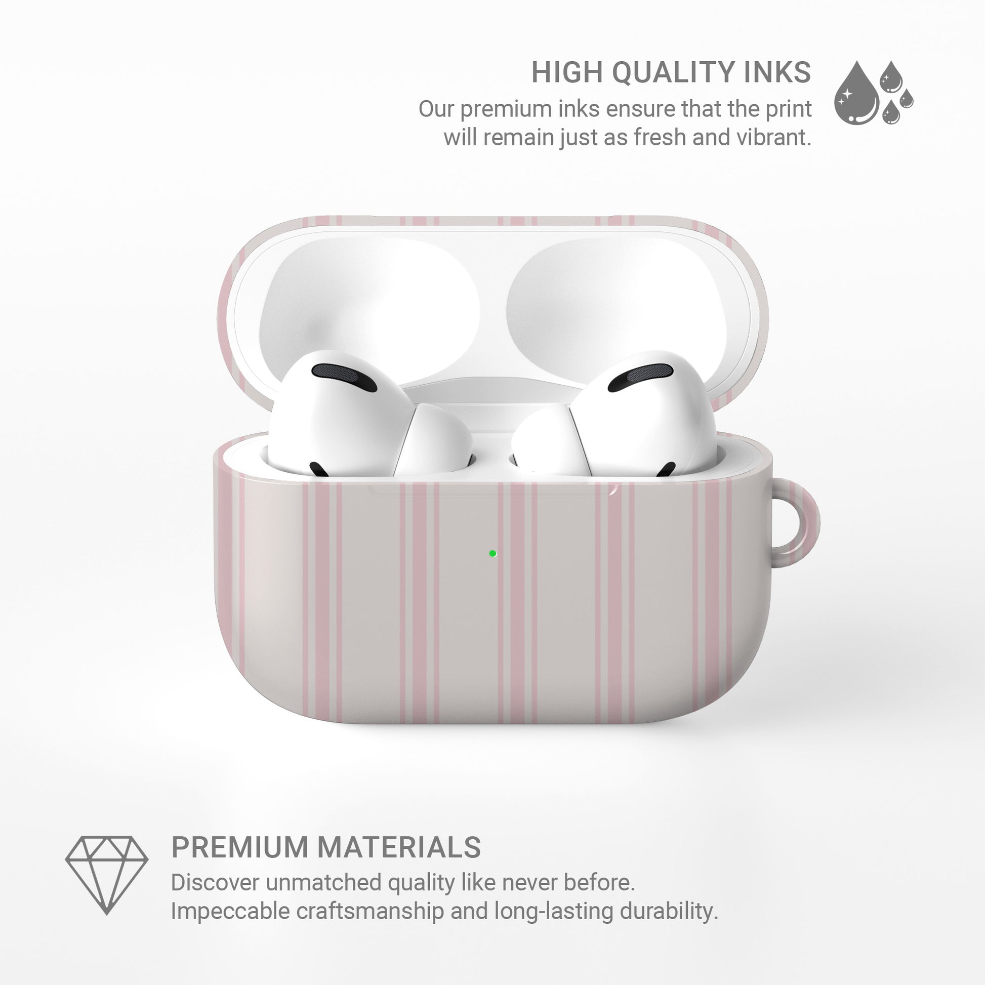 macaron airpods case pink dessert airpods cover cute pancake airpods case aesthetic striped airpods case glossy airpods case