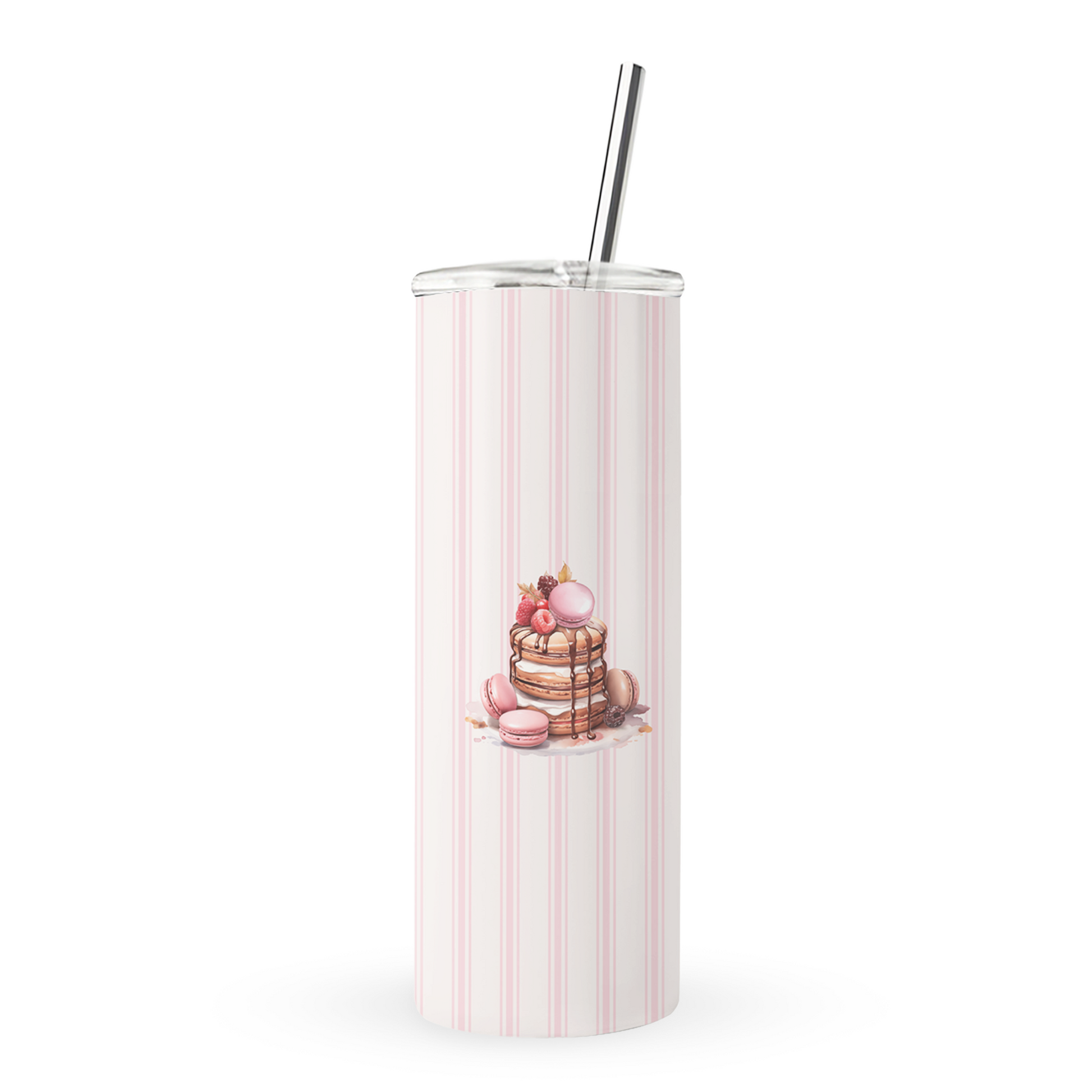 dessert tumbler 20oz pancake macaron tumbler cute drinks tumbler pink aesthetic cup sweet treat tumbler coffee tumbler aesthetic