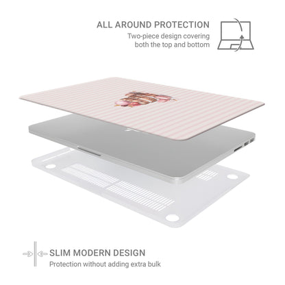 Slim MacBook protective case base with airflow vents and stabilising rubber feet